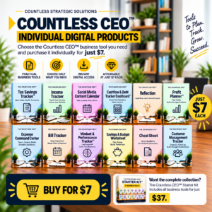 Countless CEO™ Individual Digital Products - The Countless CEO Tax Savings Tracker